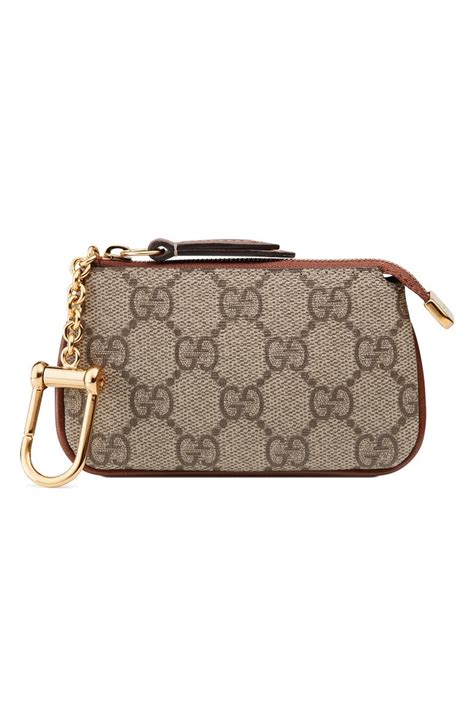 white gucci key pouch|Gucci key pouch with hook.